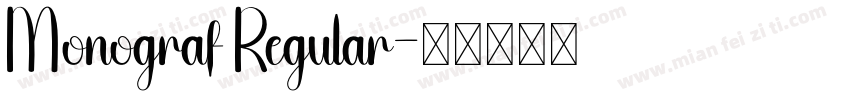 Monograf Regular字体转换